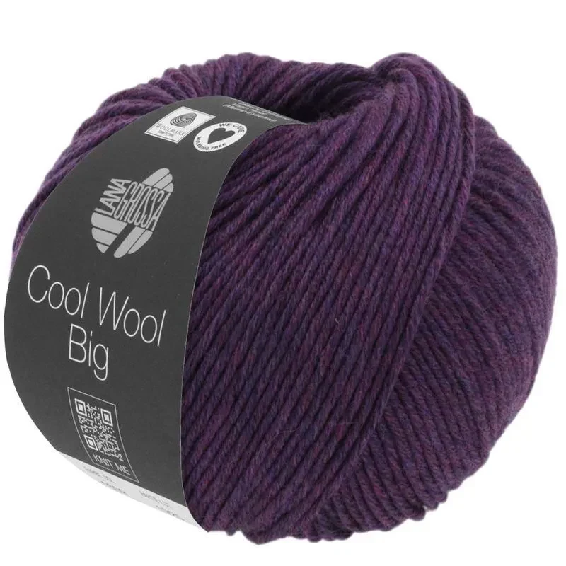 Cool Wool Big 1604 Violet foncé chiné