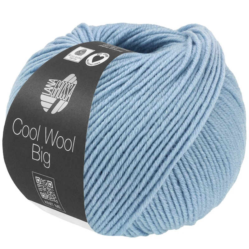Lana Grossa Cool Wool Big 1702 Bleu clair chiné