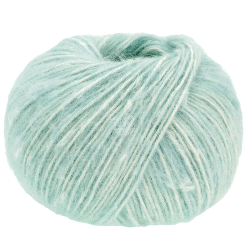 Lana Grossa Natural Alpaca Pelo 18 Bleu glacé chiné