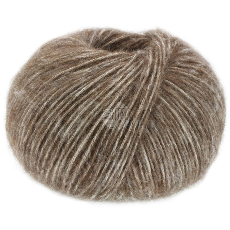 Lana Grossa Natural Alpaca Pelo 08 Brun foncé chiné