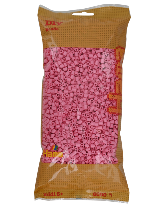 Perles Hama Midi, couleur unie, 6000 pièces 205-06 Rose