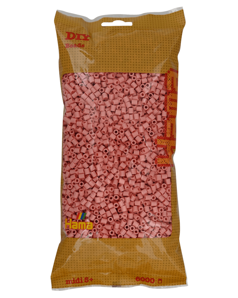 Perles Hama Midi, couleur unie, 6000 pièces 205-26 Rose mat