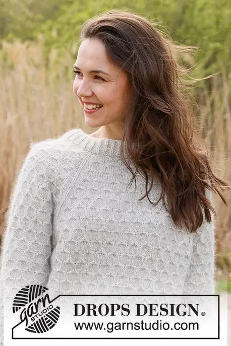 236-6 Northern Mermaid Sweater by DROPS Design