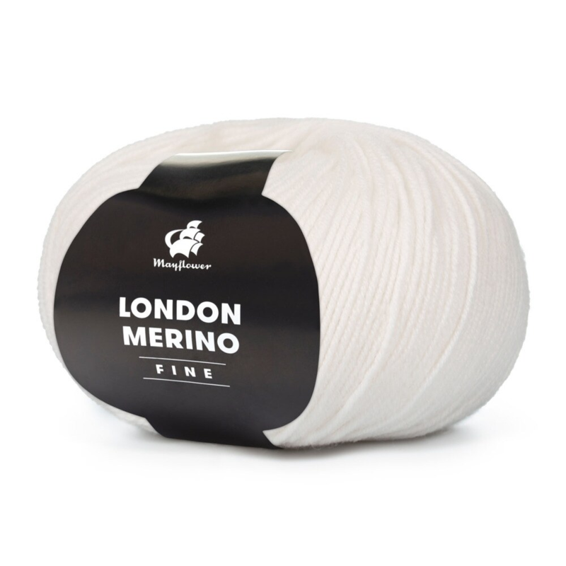 Mayflower London Merino Fine 001 Blanc