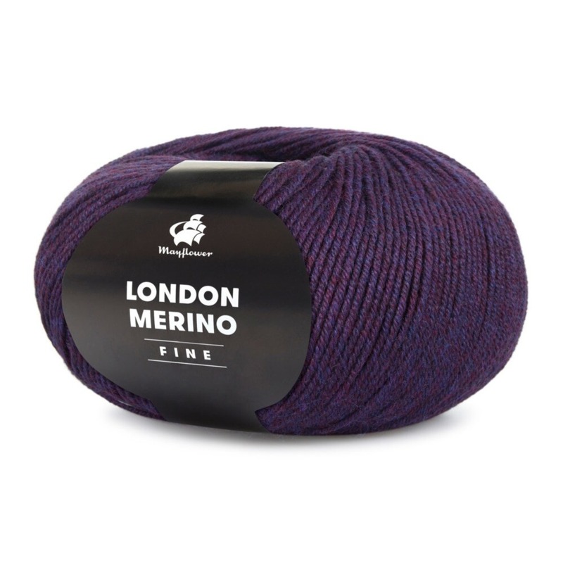 Mayflower London Merino Fine 042 Violet foncé