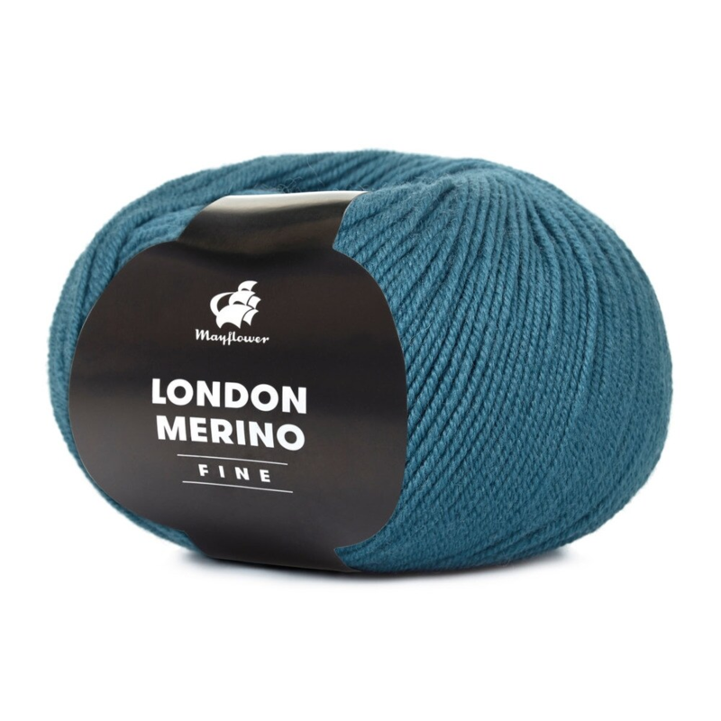 Mayflower London Merino Fine 022 Bleu pétrole