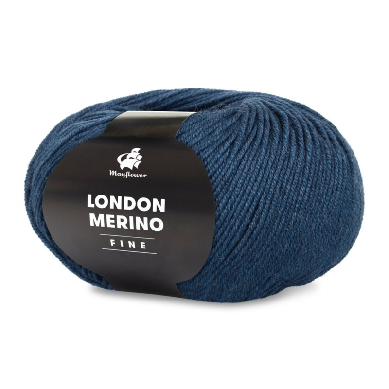 Mayflower London Merino Fine 032 Bleu jean foncé