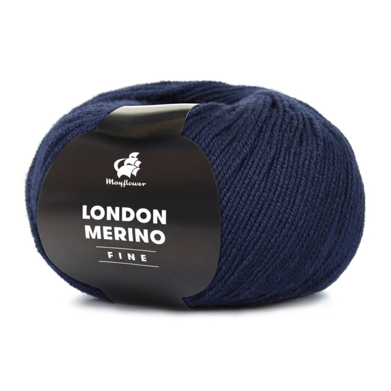 Mayflower London Merino Fine 031 Bleu nuit