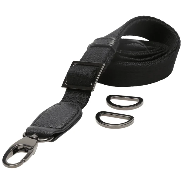 Go Handmade Bandoulière pour Sac, 85-125 cm 22292 Noir/gris foncé