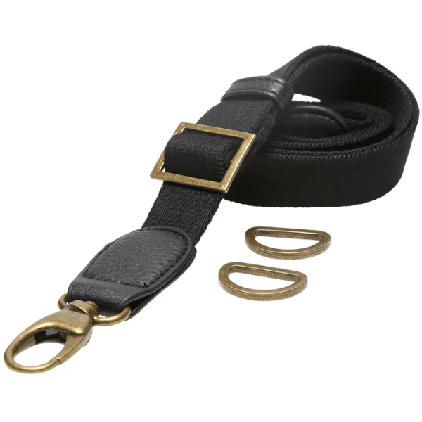 Go Handmade Bandoulière pour Sac, 85-125 cm 22295 Noir/bronze