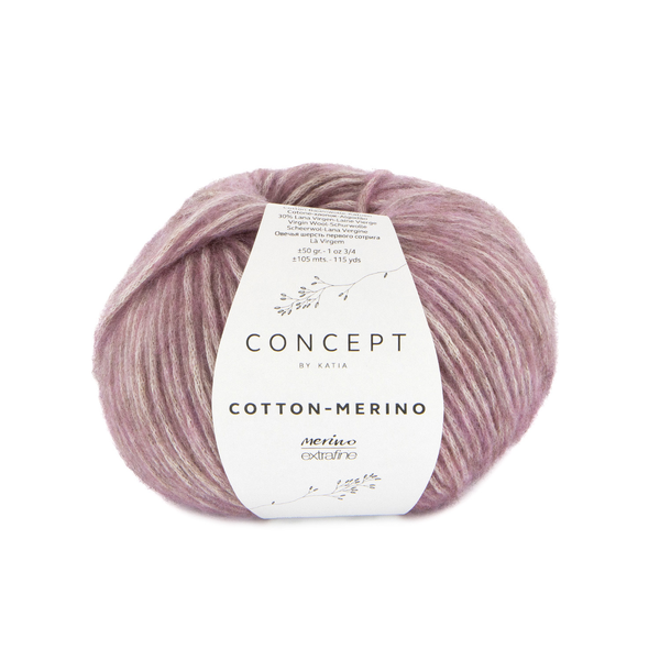 Katia Cotton-Merino 143 Violet pastel