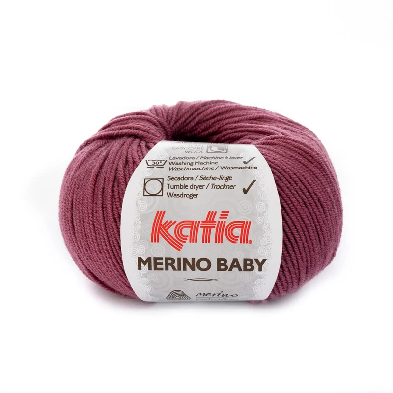 Katia Concept Merino Baby 078 Mauve foncé