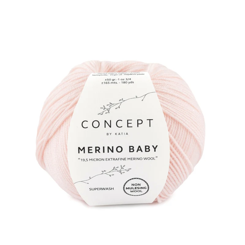 Katia Concept Merino Baby 007 Rose très clair