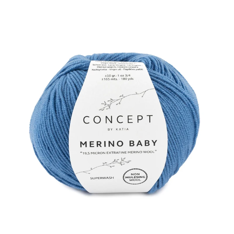 Katia Concept Merino Baby 044 Bleu moyen