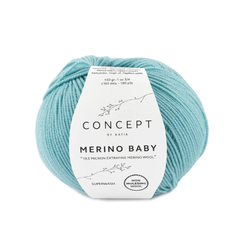 Katia Concept Merino Baby 074 Turquoise clair
