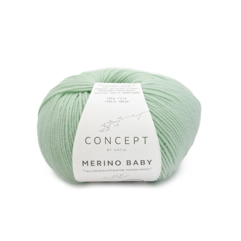 Katia Concept Merino Baby 156 Vert pastel