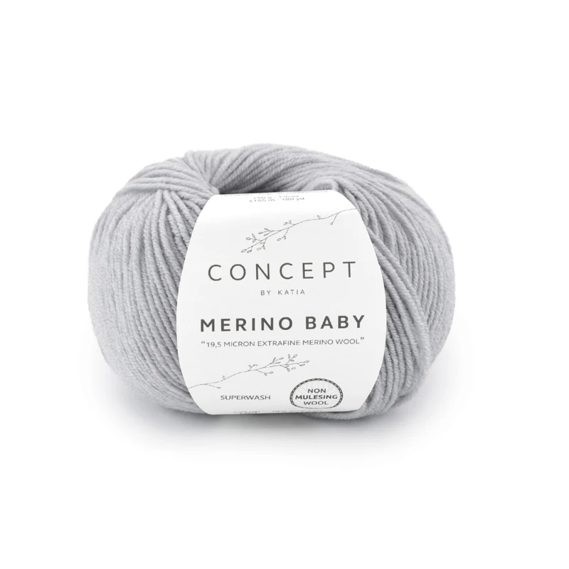 Katia Concept Merino Baby 160 Gris clair