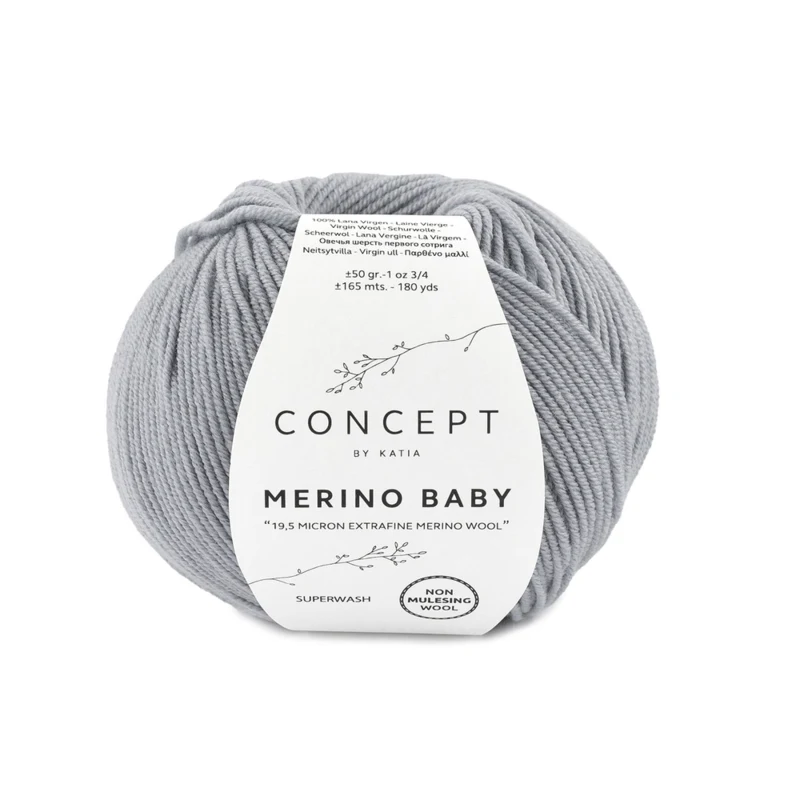 Katia Concept Merino Baby 070 Gris clair