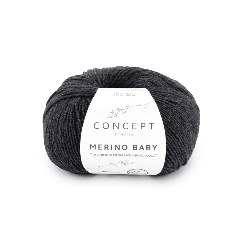 Katia Concept Merino Baby 162 Gris foncé