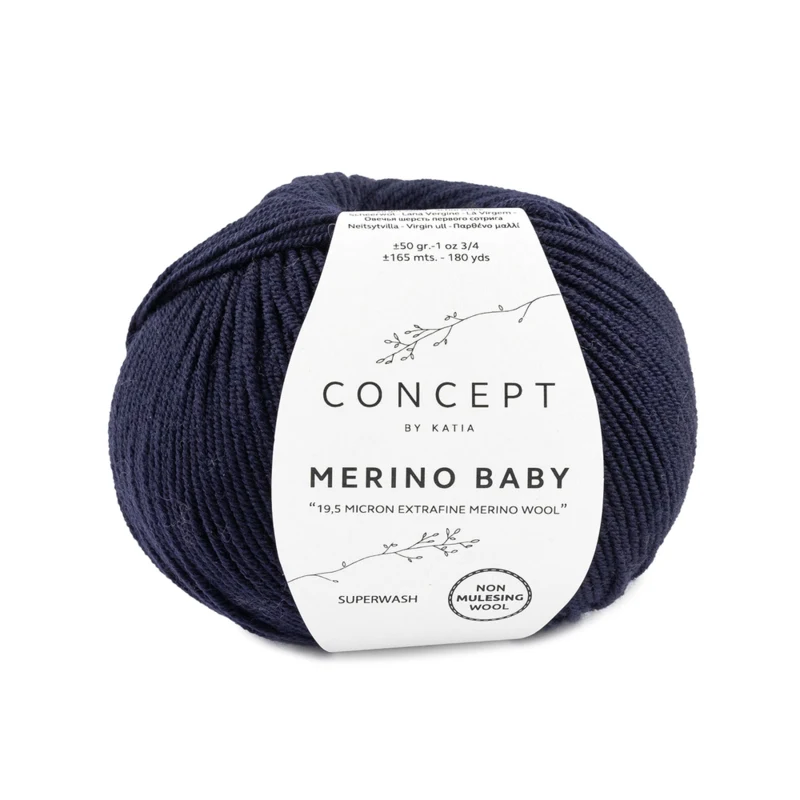 Katia Concept Merino Baby 005 Bleu très foncé