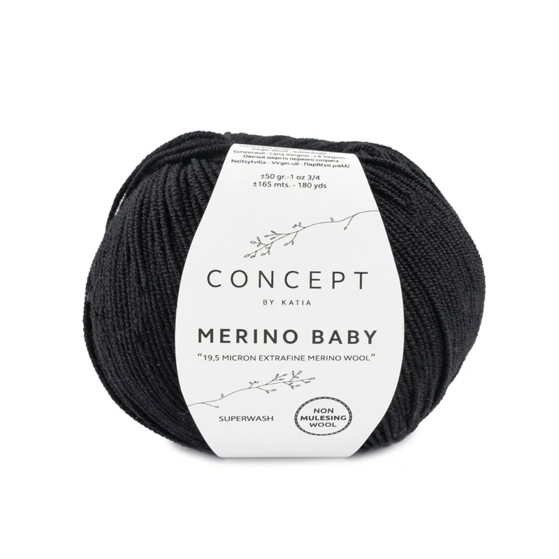Katia Concept Merino Baby 002 Noir