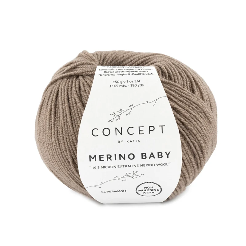 Katia Concept Merino Baby 042 Beige foncé