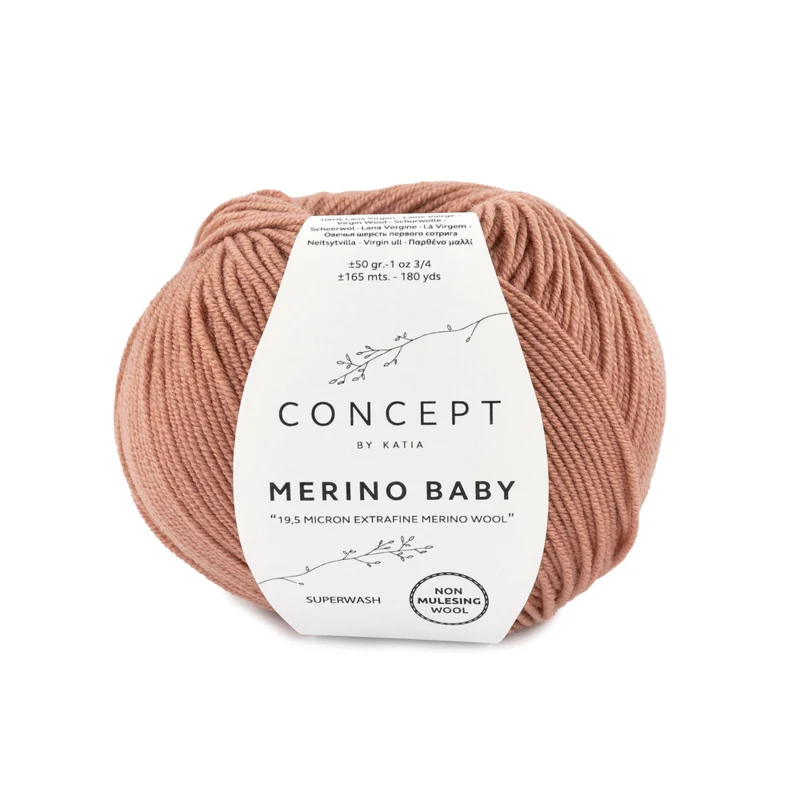 Katia Concept Merino Baby 098 Brun terre