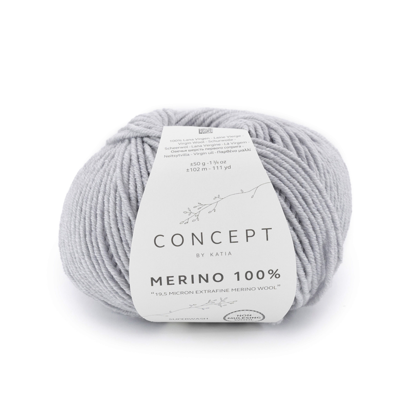 Katia Merino 100% 506 Gris clair