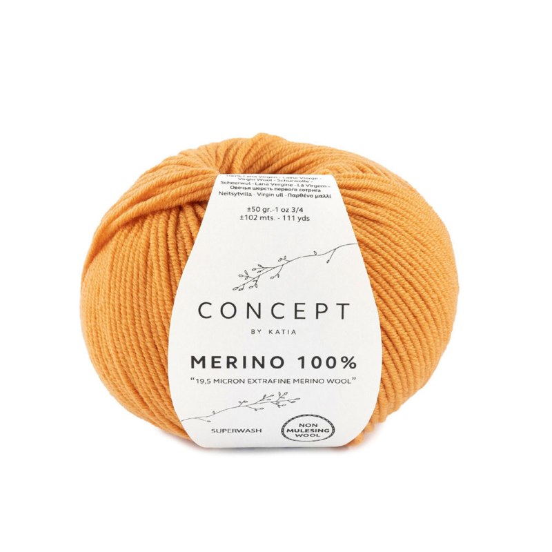 Katia Merino 100% 093 Orange pastel