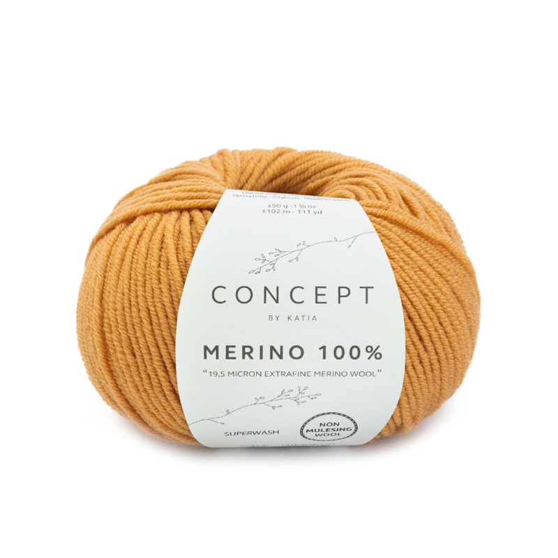 Katia Merino 100% 075 Bleu d'eau