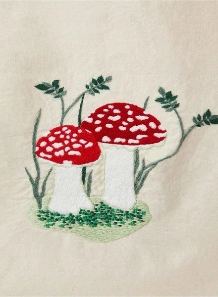 DMC Gift of Stitch Kit de broderie, Sac fourre-tout champignon