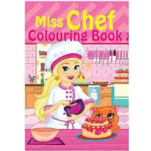 Livre de coloriage A4 Mlle Chef, 16 pages