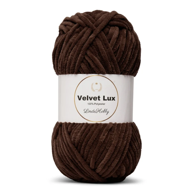 LindeHobby Velvet Lux 48 Brun chocolat