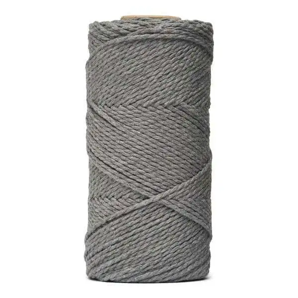 LindeHobby Macrame Lux, Rope Yarn, 2 mm Fumé