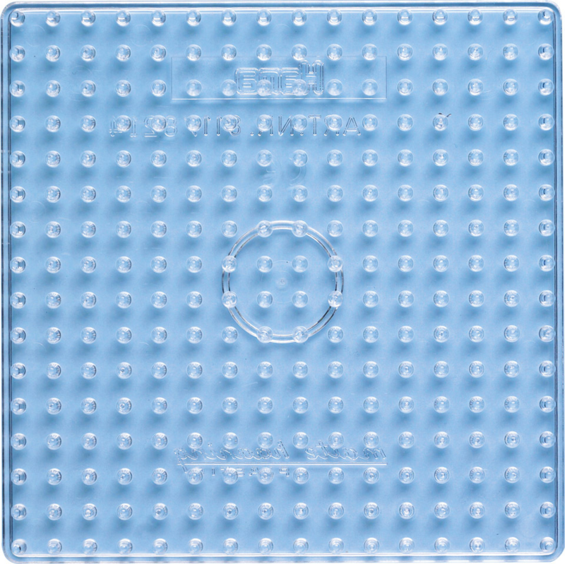 Hama maxi plaque de perles, transparent - Carré 8214