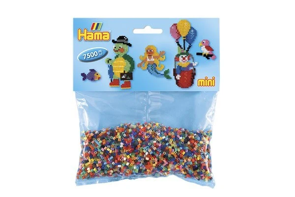 Hama Mini Perles, 7.500 pièces. Mix