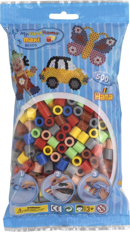 Hama Maxi Perles 500 pièces. - Mix 69