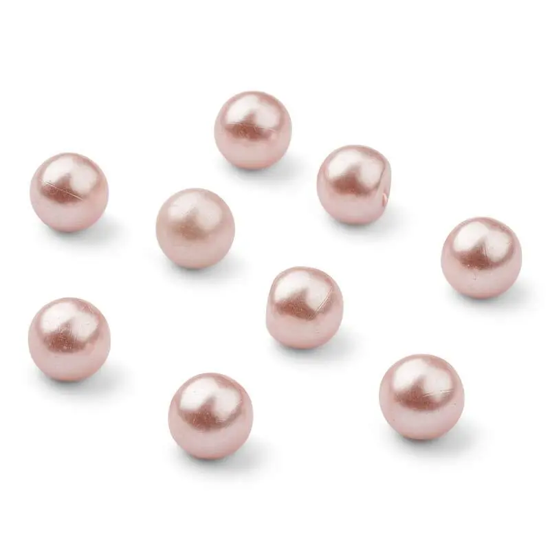 HobbyArts Boutons en perles, Blush, 12 mm, 10 pièces.