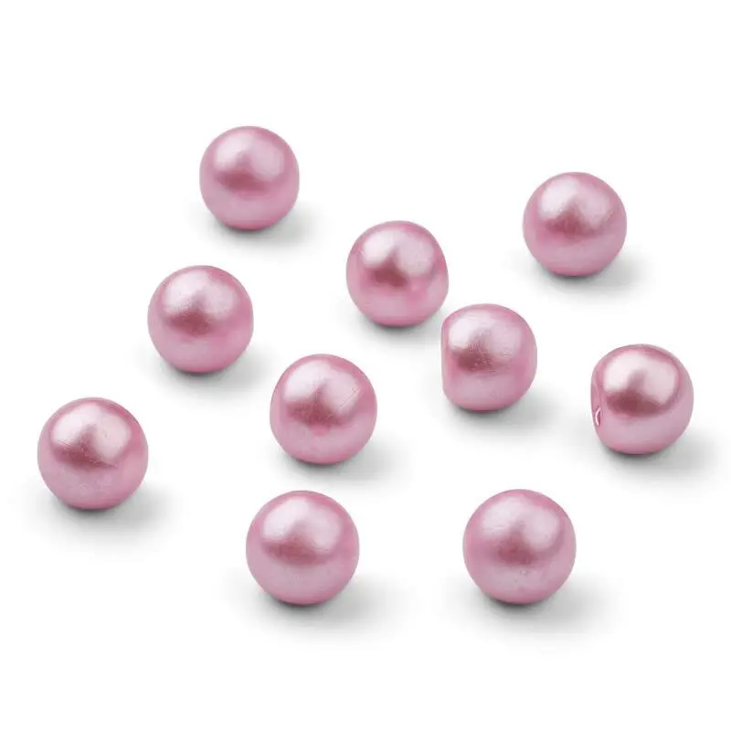 HobbyArts Boutons en perles, Violettes, 12 mm, 10 pièces.