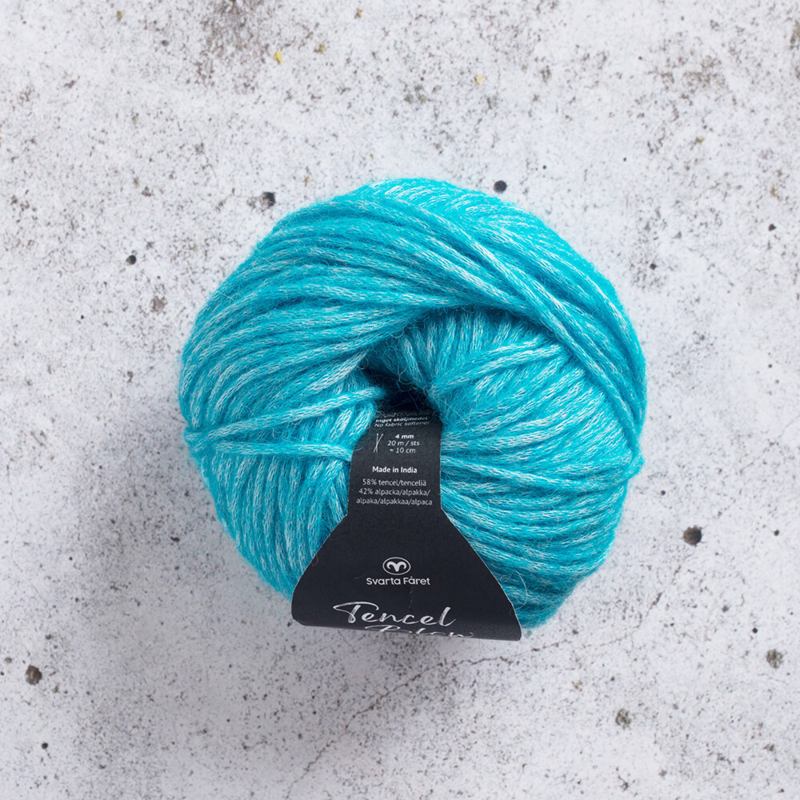 Svarta Fåret Tencel Blow 67 Aqua bleu