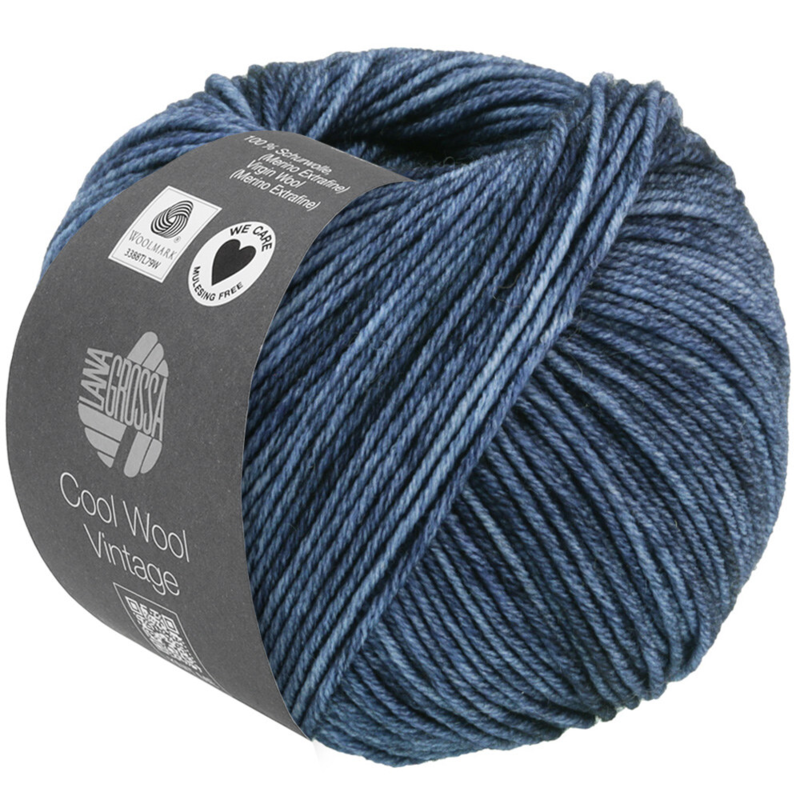 Lana Grossa Cool Wool Vintage 66 Bleu foncé