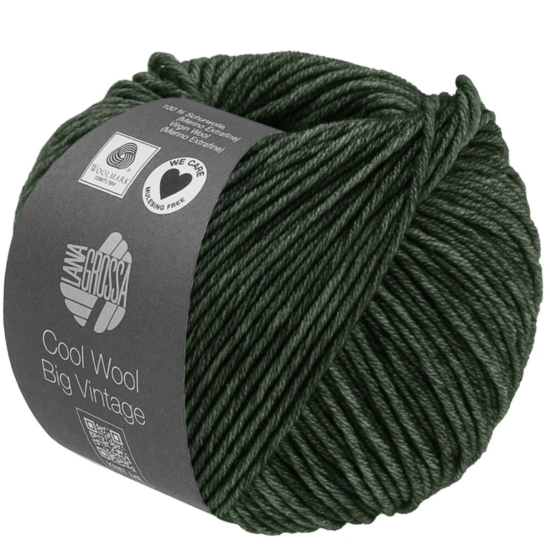 Lana Grossa Cool Wool Big Vintage 97 Vert forêt