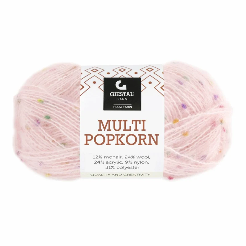 Gjestal Multi Popkorn 504 Rosa clair