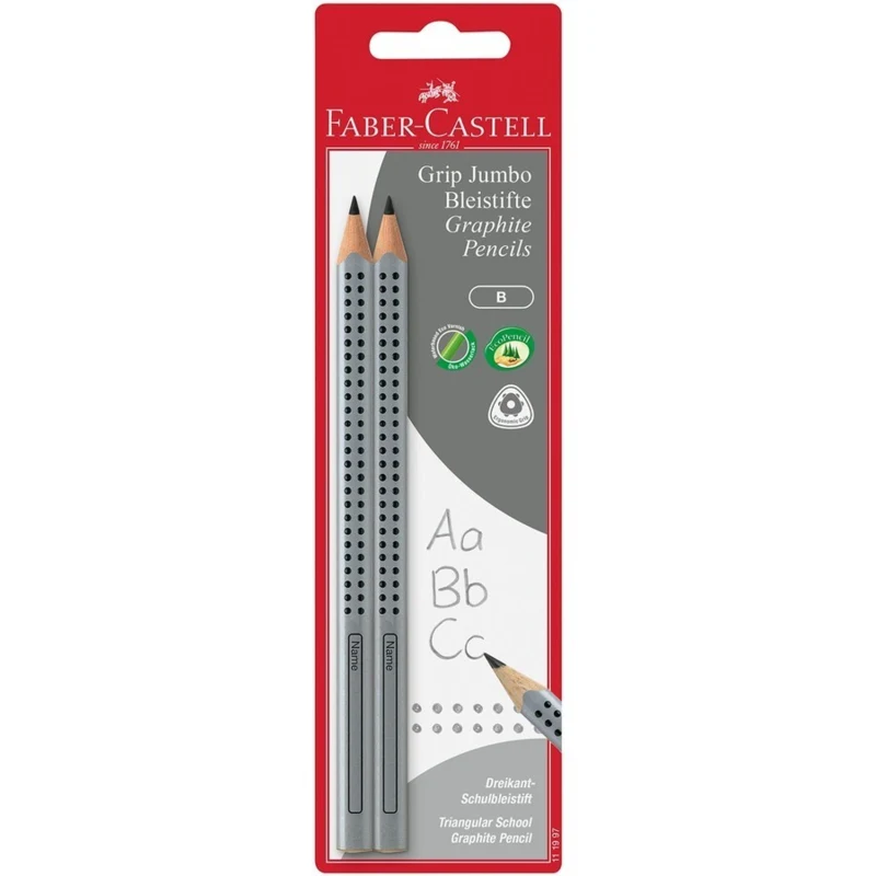 Faber-Castell, ensemble de deux crayons Jumbo Grip