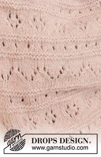 46-9 Pink Sea Blanket by DROPS Design