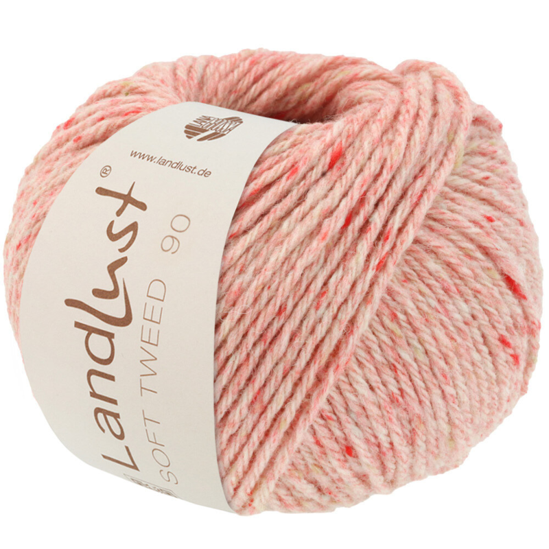 Lana Grossa Landlust Soft Tweed 90 12 Rouge clair chiné