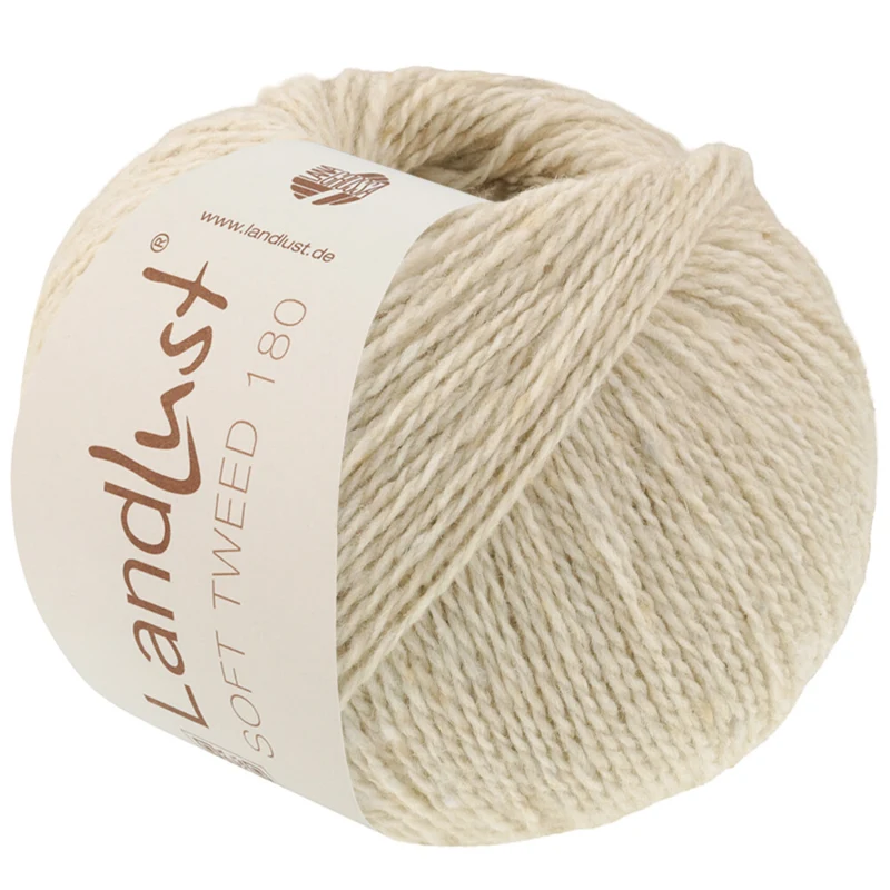 Lana Grossa Landlust Soft Tweed 180 136 Calcaire coquillier chiné