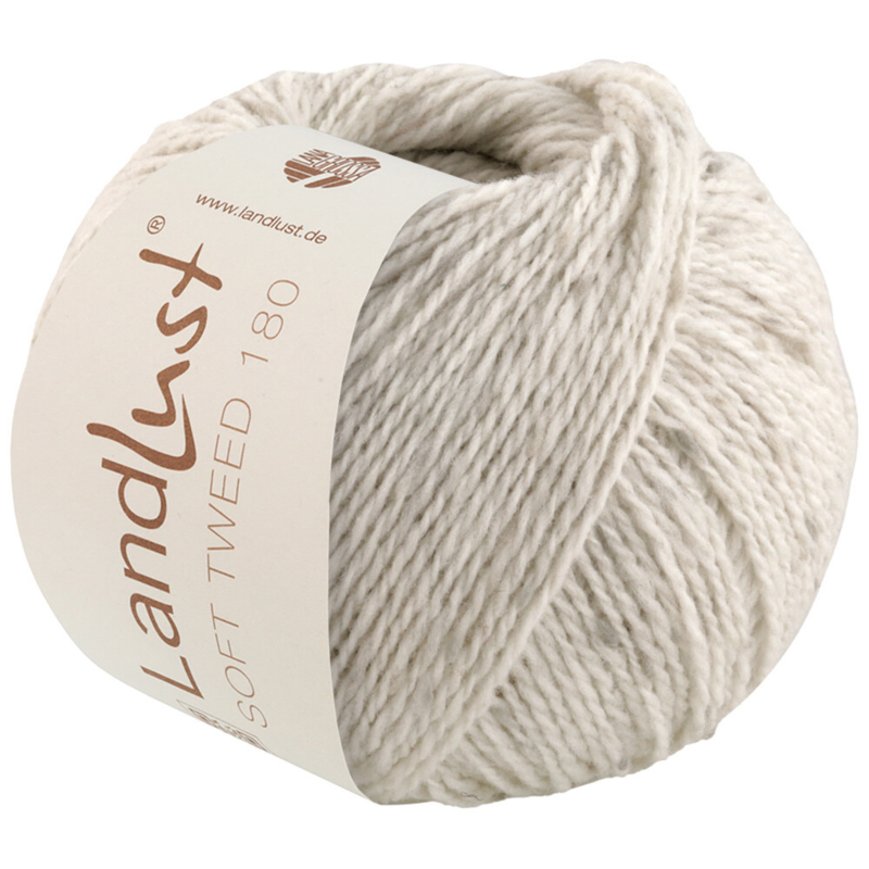 Lana Grossa Landlust Soft Tweed 180 125 Gris argent chiné