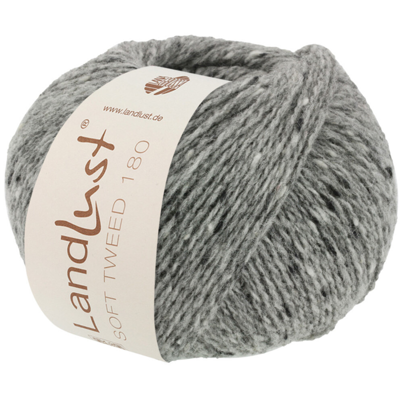 Lana Grossa Landlust Soft Tweed 180 104 Gris chiné