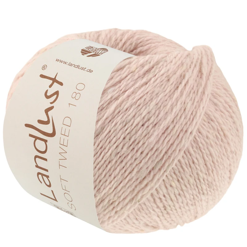 Lana Grossa Landlust Soft Tweed 180 131 Rose tendre chiné